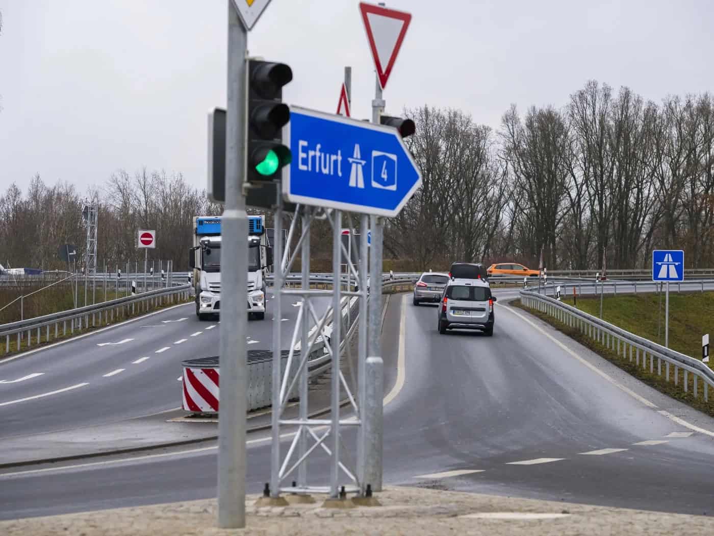 Autobahnauffahrt Wilsdruff wird in Richtung Dresden wieder frei