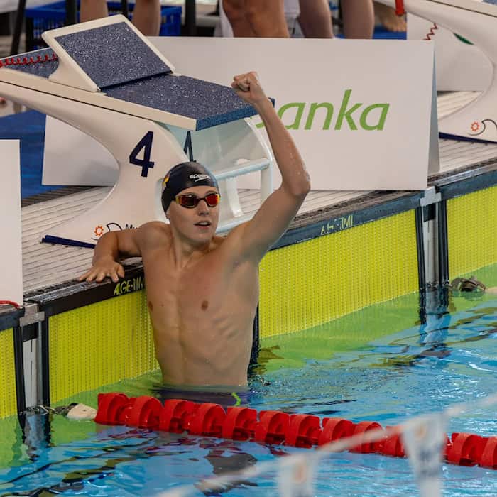 Hardy Frank vom SSV Leutzsch im Einsatz für die deutsche Jugendnationalmannschaft beim CECJM 2026 in Ljubljana