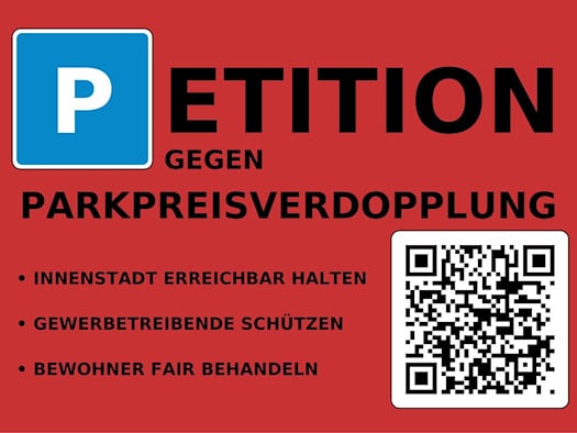 Rote Karte für die Parkpreisverdopplung in Dresden