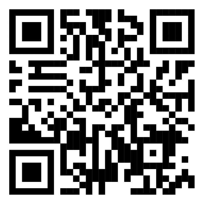 QR-Code zu den DVB-Fahrgastinformationen für den DresdenHALF 2026 Schwarz-weißer QR-Code auf weißem Hintergrund zum Scannen mit dem Smartphone für Informationen zu den Umleitungen der DVB während des Laufereignisses DresdenHALF.