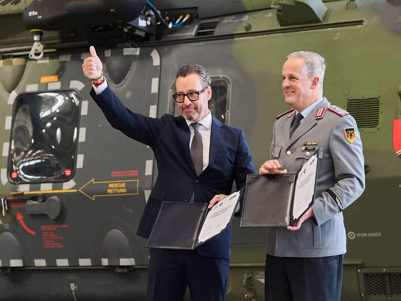 Firma del contrato: EFW se encargará del mantenimiento de los helicópteros de las Fuerzas Armadas alemanas