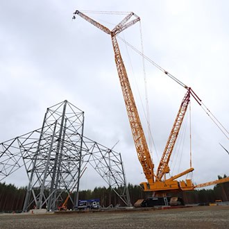 Windrad-Gigant in der Lausitz - Wetter verzögert Weltrekord