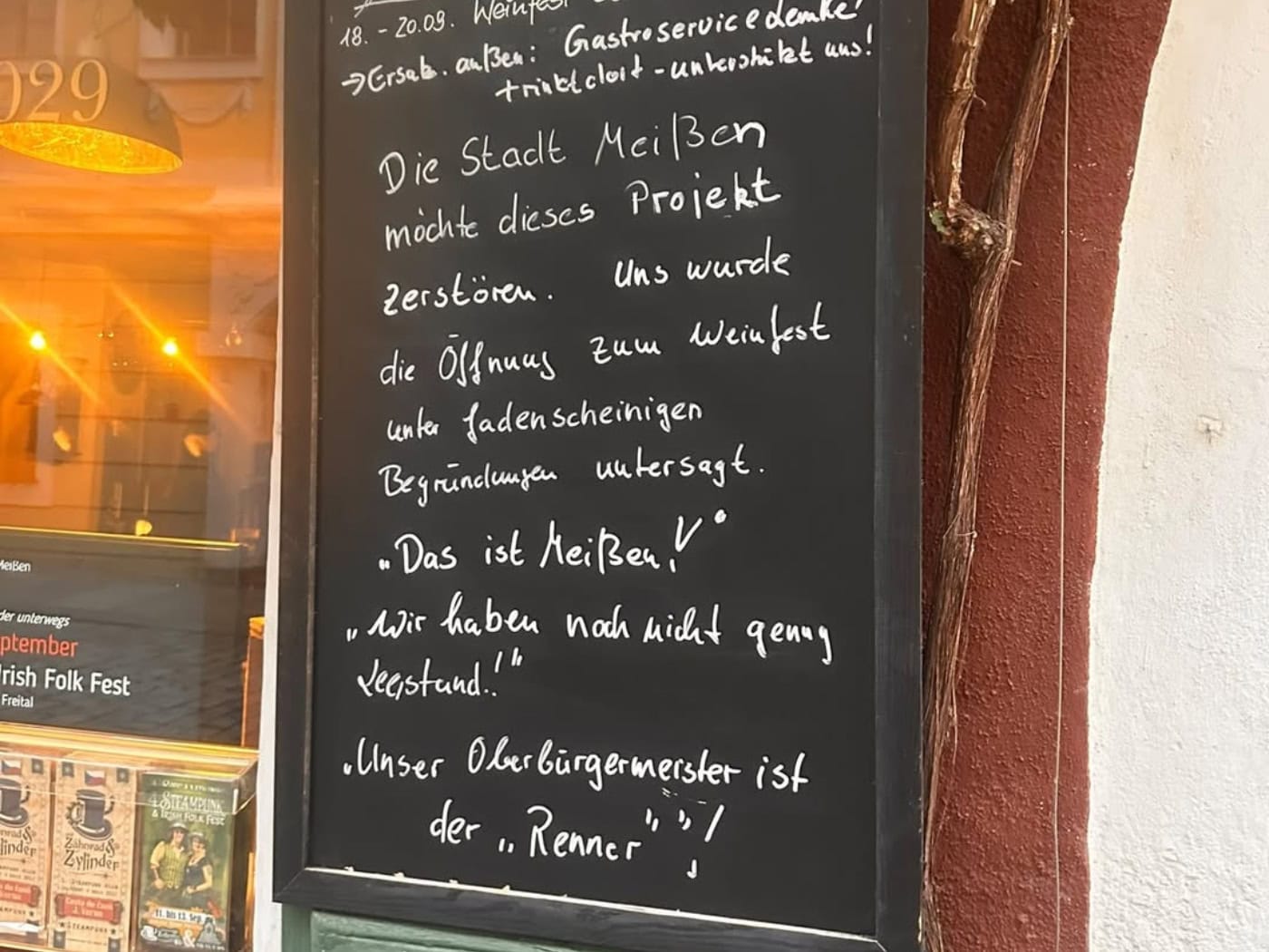 Weinfest-Absage an der Meißner Burgstraße: „Fadenscheinige Gründe"?