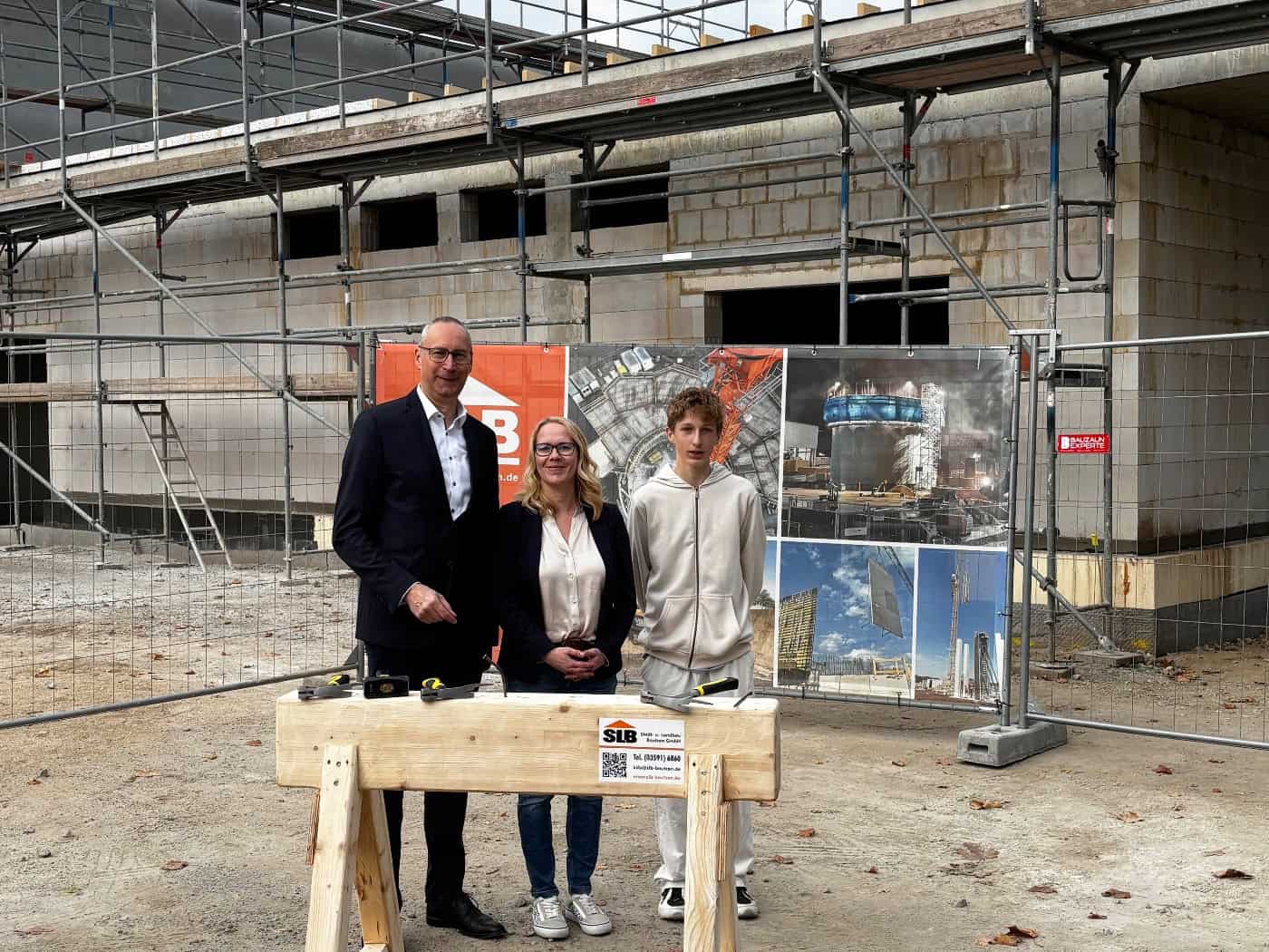 Richtfest für neue Turnhalle in Bautzen