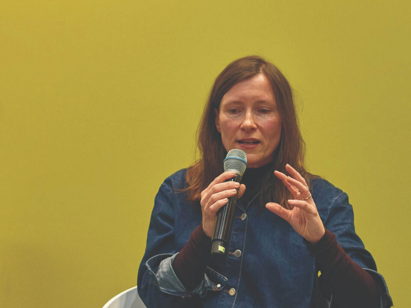Porträt der Schriftstellerin Heike Geißler auf der Leipziger Buchmesse 2026