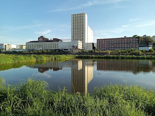 Ehemaliges Muskator-Futtermittelwerk in Riesa an der Elbe