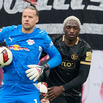 RB Leipzig auch in Essen mit Torhüter Nyland