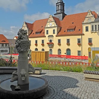 Rathaus am Markt in Lommatzsch