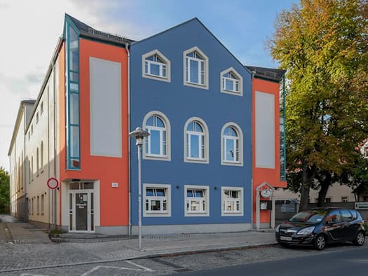 Saalbau der Börse Coswig an der Hauptstraße 29