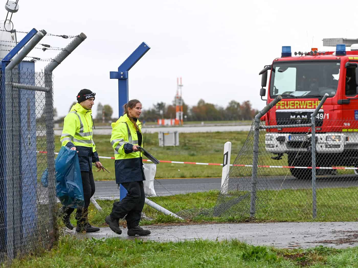 Zwei Männer stellen sich nach Vorfall am Flughafen Leipzig