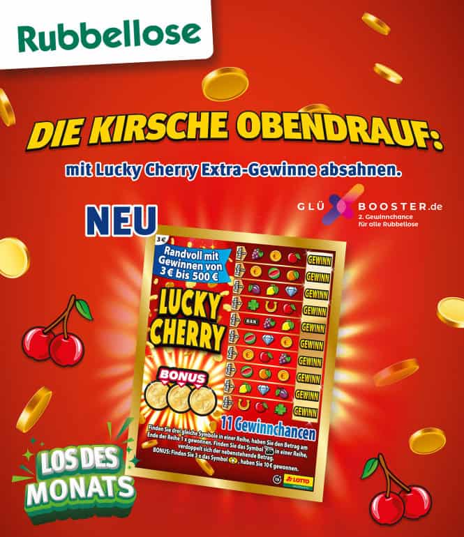 Foto zu Neues Rubbellos: Lucky Cherry mit 11 Gewinnchancen