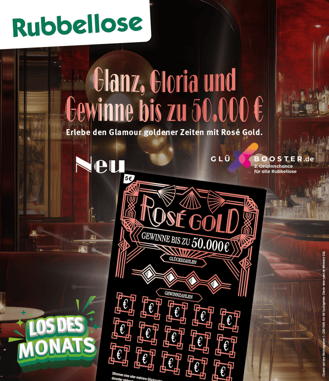 Foto zu Zeit für Glanzmomente: Neues Rubbellos "Rosé Gold"