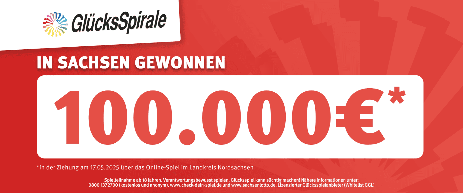 Foto zu Glück mit der GlücksSpirale: 100.000 Euro-Gewinn in Nordsachsen