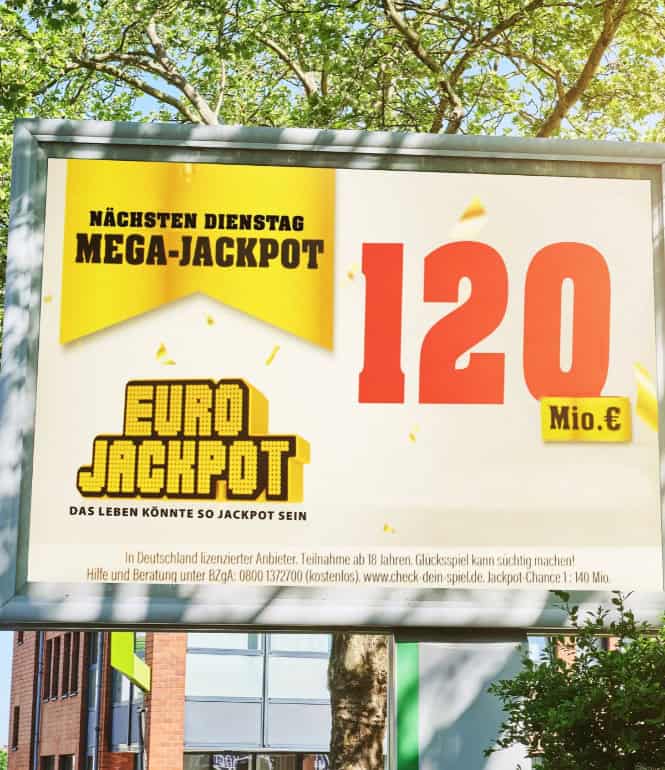 Foto zu Eurojackpot erreicht die Maximalsumme 120 Millionen Euro im Mega-Jackpot am Dienstag