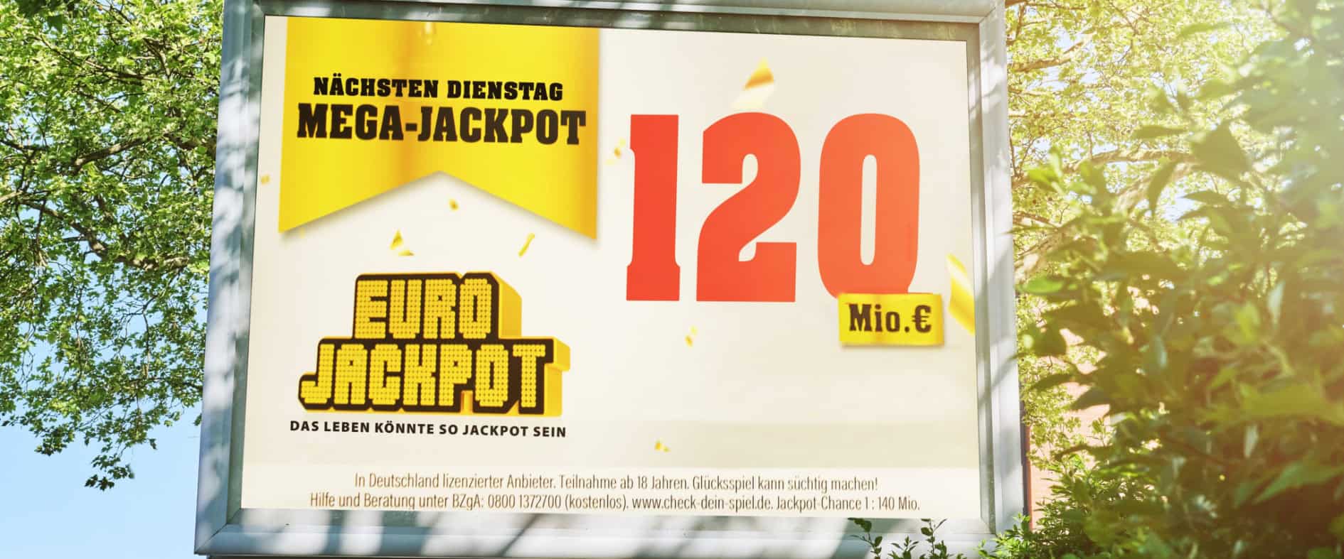 Foto zu Eurojackpot erreicht die Maximalsumme 120 Millionen Euro im Mega-Jackpot am Dienstag