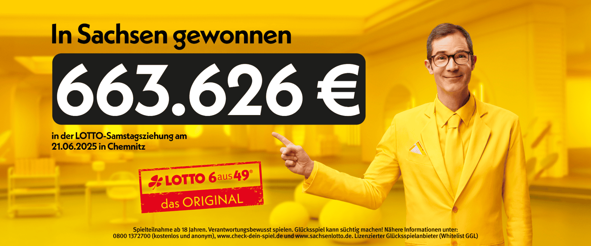 Foto zu 663.626 Euro bei LOTTO 6aus49 in Chemnitz gewonnen