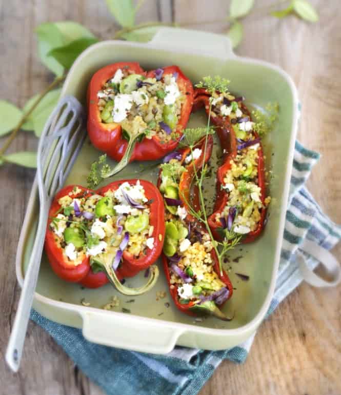 Foto zu Vegetarisch gefüllte Paprika