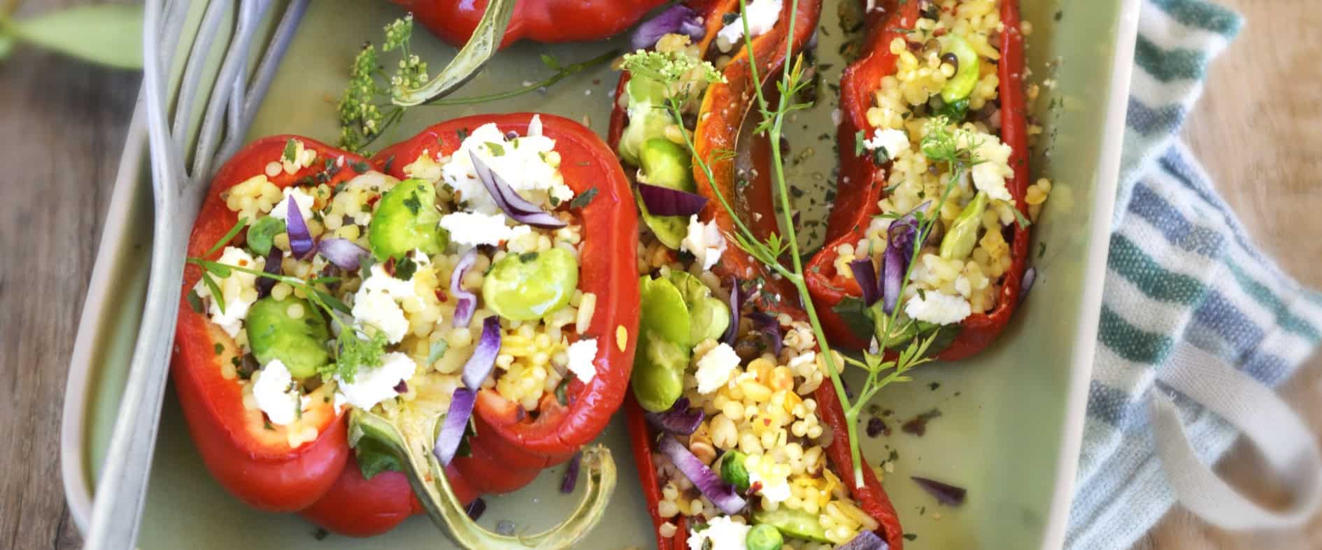 Foto zu Vegetarisch gefüllte Paprika