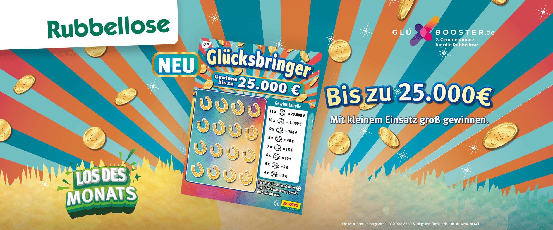 Foto zu Los des Monats: Glücksbringer mit bis zu 25.000 € Gewinn
