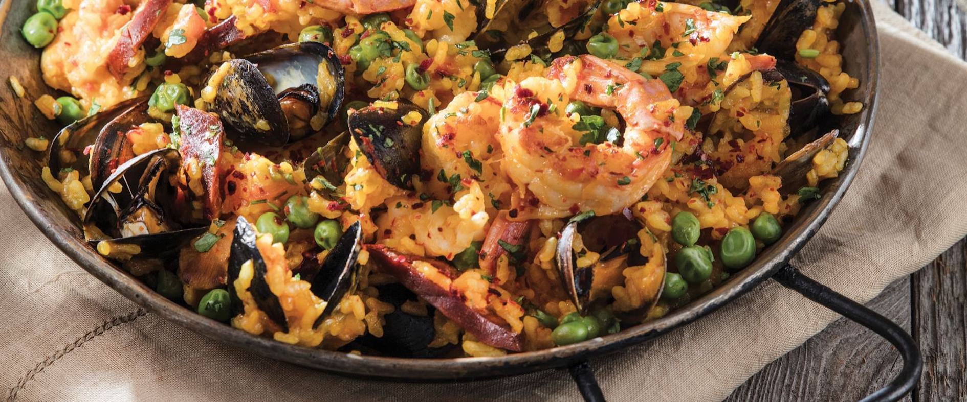 Foto zu Spanische Paella mit Meeresfrüchten