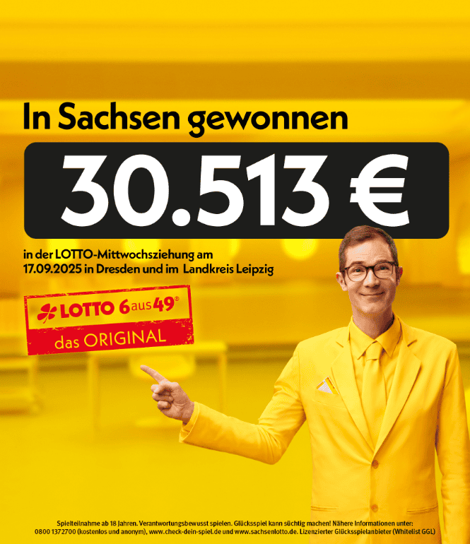  Mit System zum Gewinn: 30.513 Euro für Lottospieler aus Dresden und dem Landkreis Leipzig
