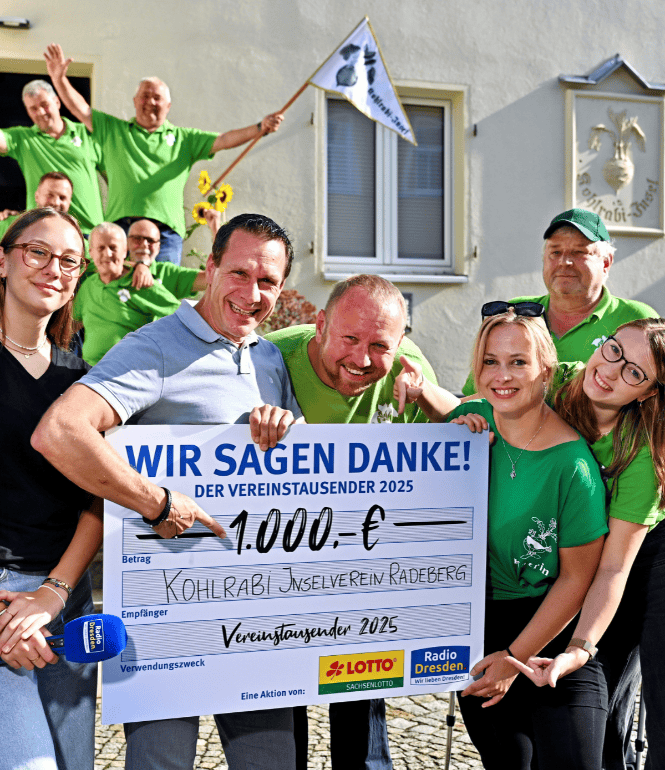 Vereinstausender für den Kohlrabi-Inselverein Radeberg: Grün, kreativ und gemeinnützig