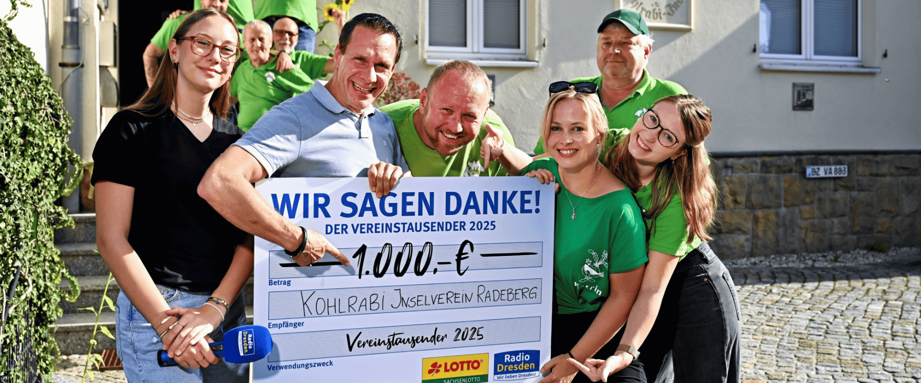 Vereinstausender für den Kohlrabi-Inselverein Radeberg: Grün, kreativ und gemeinnützig