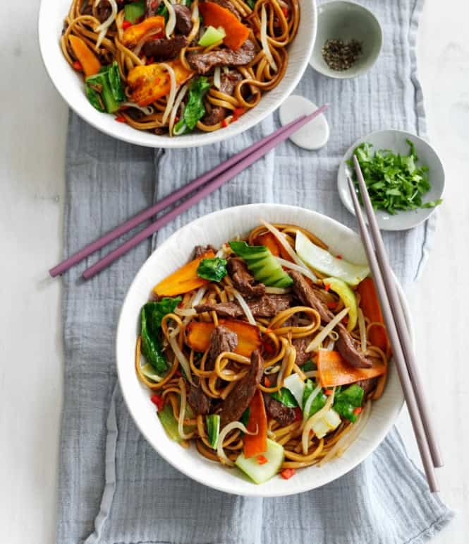 Foto zu Shanghai-Nudeln mit Rindfleisch