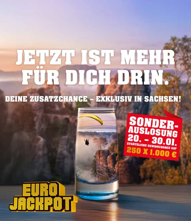 Foto zu Eurojackpot-Sonderauslosung in Sachsen: 250.000 € zusätzlich