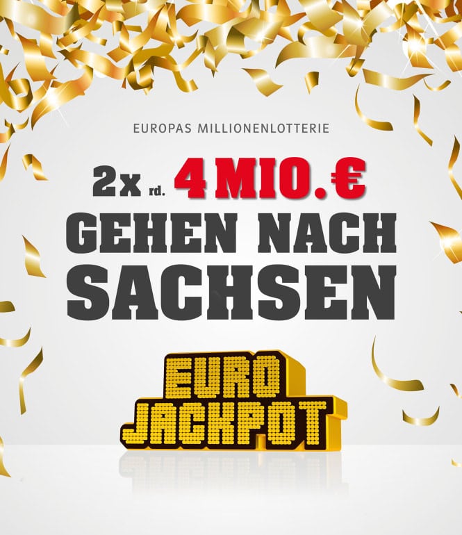 Bild zu Zwei neue Sachsenlotto-Millionäre: Je 4 Mio. Euro im Eurojackpot gewonnen