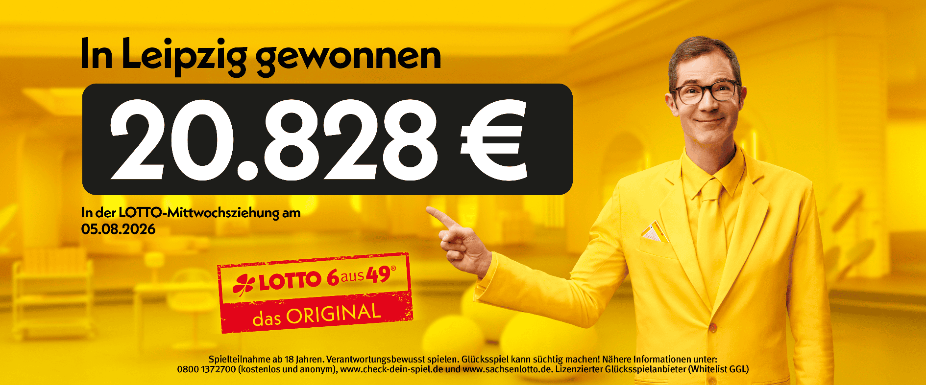 LOTTO-Gewinne über 20.000 Euro und Jackpot weiter bei 50 Millionen Euro