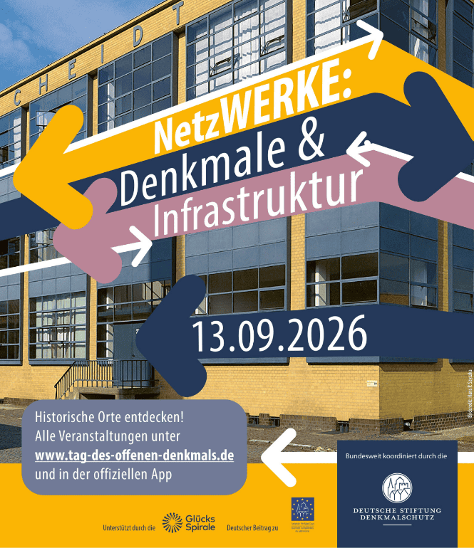 Werbegrafik zum Tag des offenen Denkmals 2026