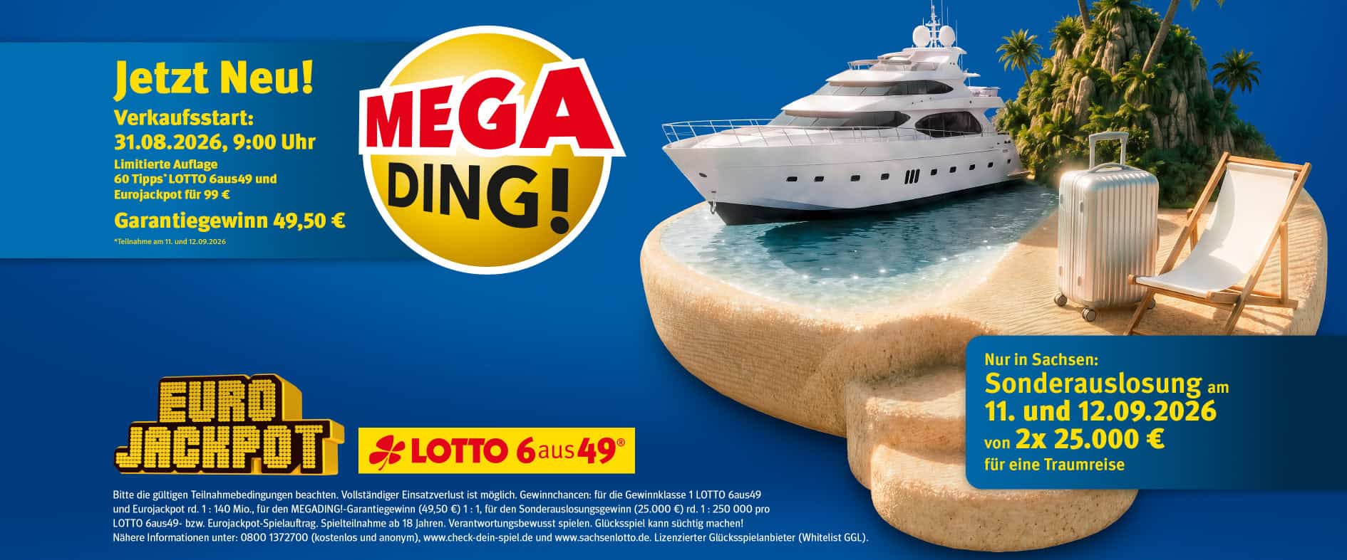 MEGADING! Sonderaktion mit LOTTO und Eurojackpot in Sachsen