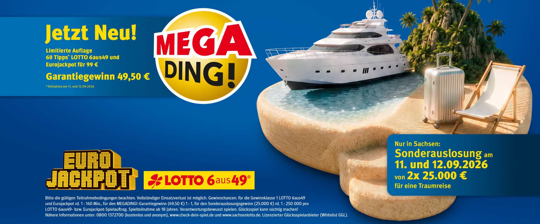MEGADING! Sonderaktion mit LOTTO und Eurojackpot in Sachsen