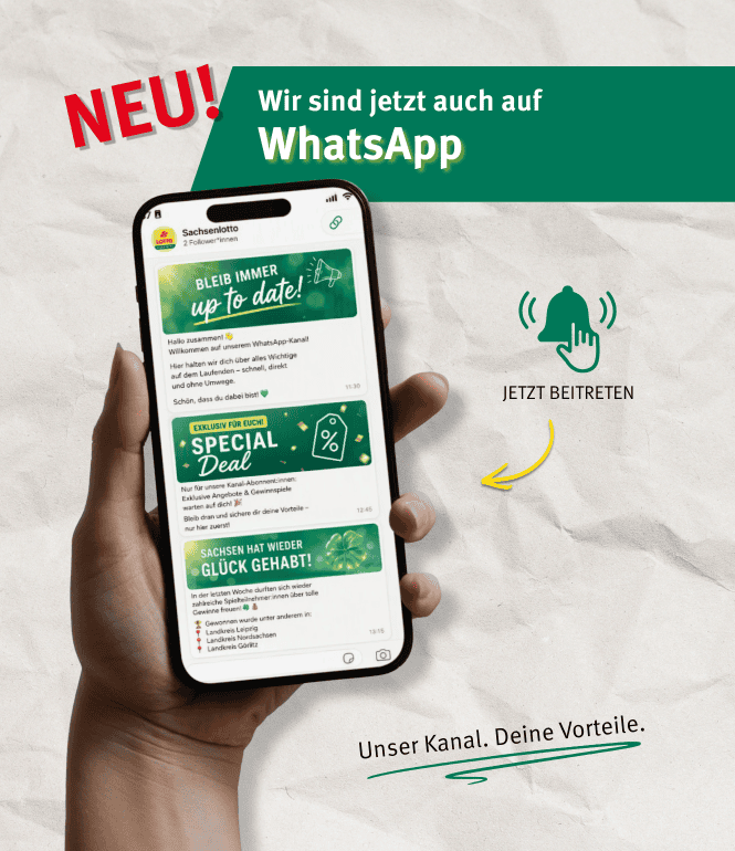 QR-Code Grafik Sachsenlotto WhatsApp-Kanal: Jetzt abonnieren und News, Aktionen, Einblicke sowie Mitmachformate direkt aufs Handy erhalten