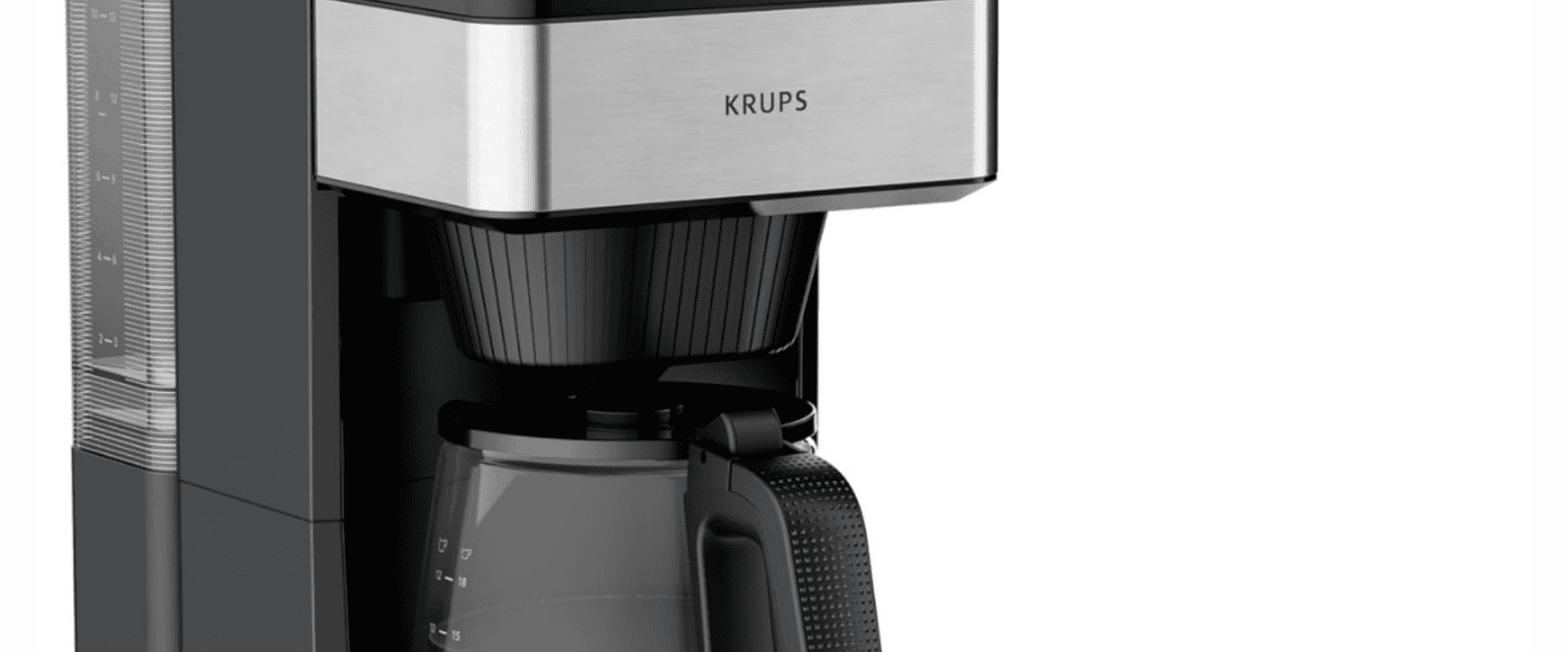 Foto zu Eine Filterkaffeemaschine „Grind Aroma XL“ von Krups