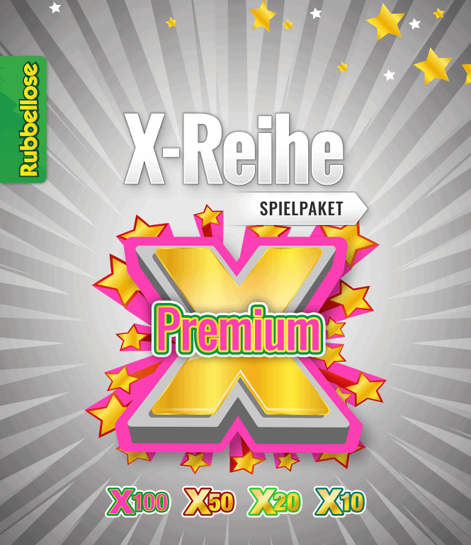 Rubbellose Spielpaket X-Reihe Premium