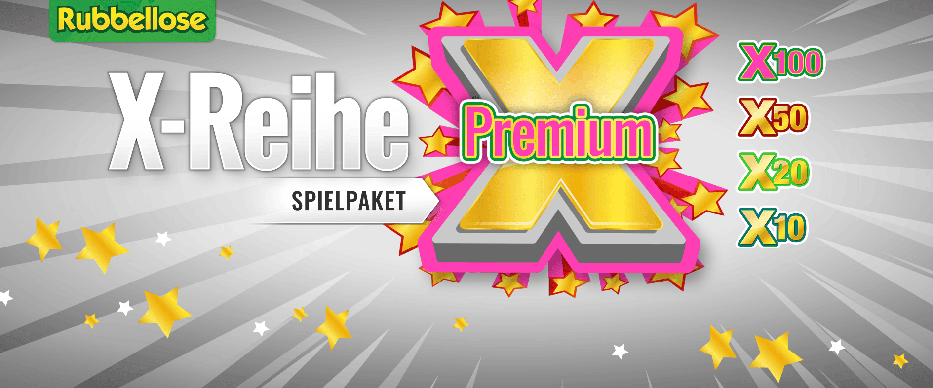 Rubbellose Spielpaket X-Reihe Premium