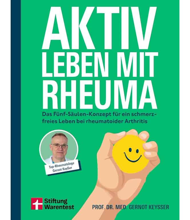Buchcover „Aktiv leben mit Rheuma" von Prof. Dr. med. Gernot Keysser – Ratgeber der Stiftung Warentest