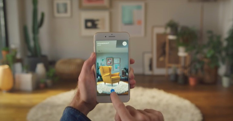 Mit neuer Augmented Reality App von IKEA Wohnung einrichten