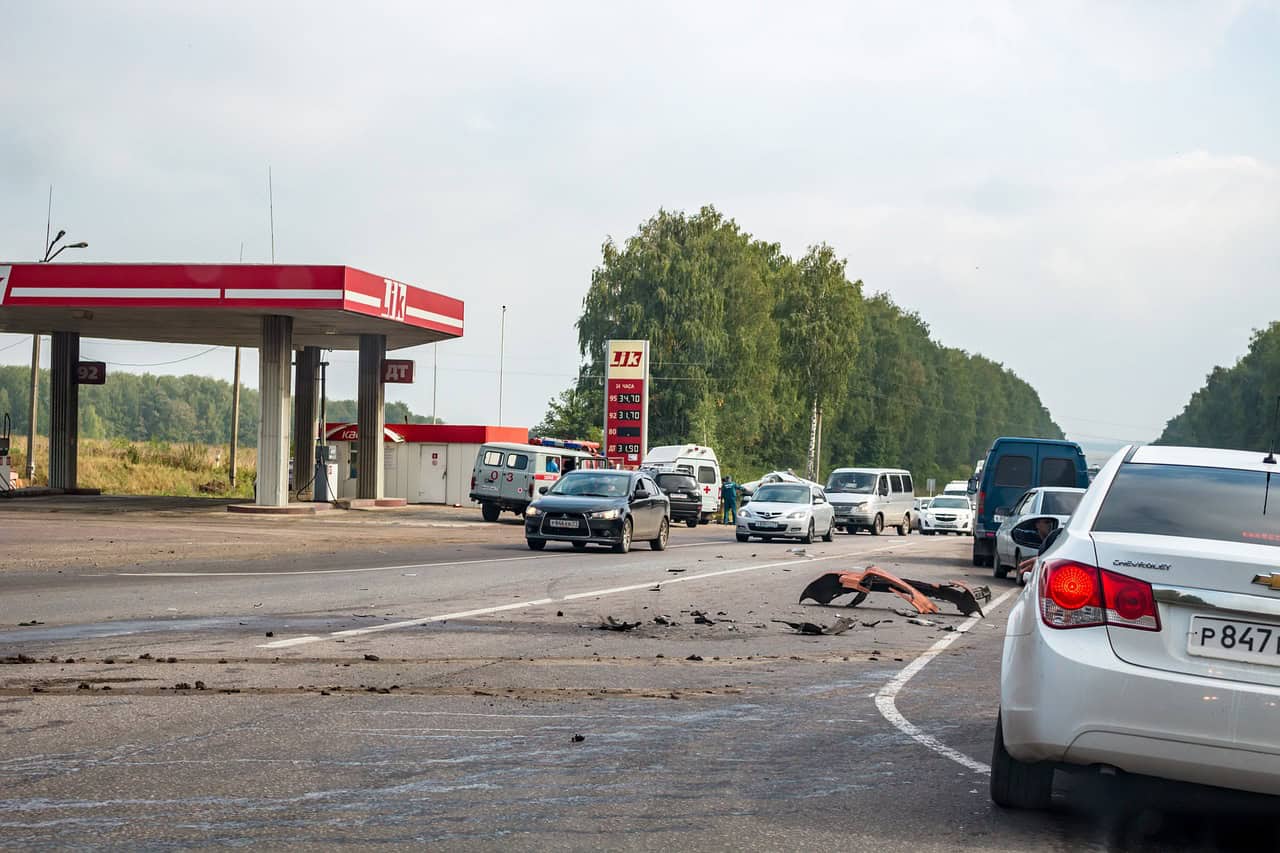 Verkehrsunfall auf der Straße Zum Goldenen Stern
