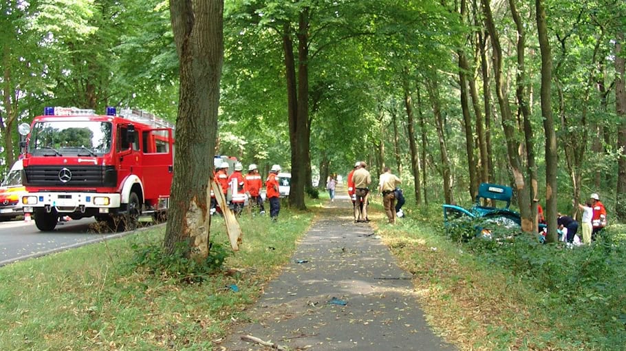 Verkehrsunfall in der Hauptstraße in Wachau