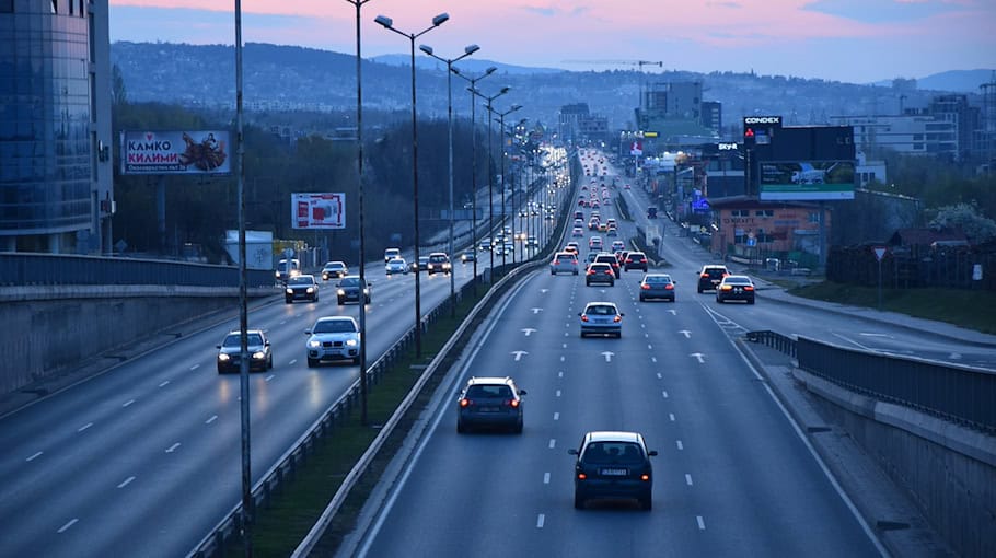 Geschwindigkeitskontrolle auf der Autobahn 4 bei Bautzen