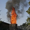 Küchenbrand in Mehrfamilienhaus in Dresden