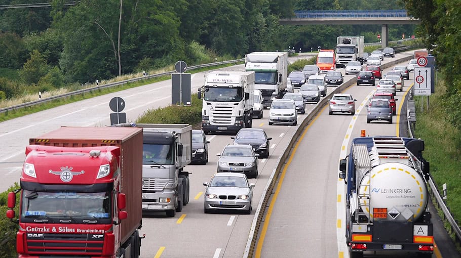 Verkehrsflussstörung im Tunnel Königshainer Berge