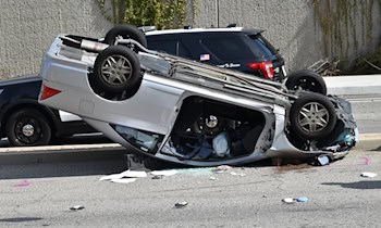 Verkehrsunfall auf Parkplatz in Schönherrstraße