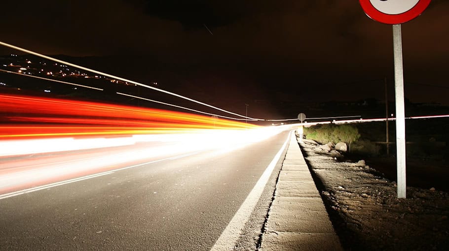 Tempolimit Kontrolle auf der A4 bei Königshainer Bergen