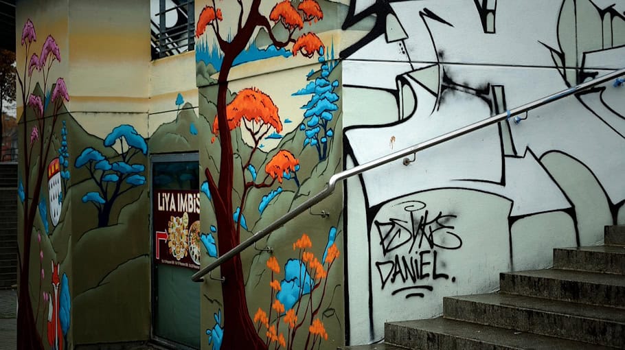 Vandalismus am Georgentor in der Schloßstraße