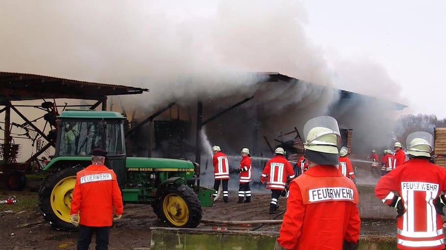 Brand in Kleingartenanlage in Ebersdorf