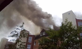 Rettungseinsatz wegen Brand auf der Bahnhofstraße